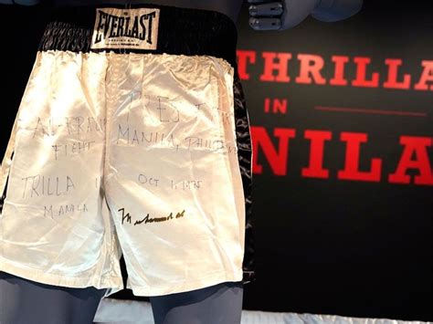 alis ecourses|Muhammad Ali's 'Thrilla in Manila' shorts up for auction.